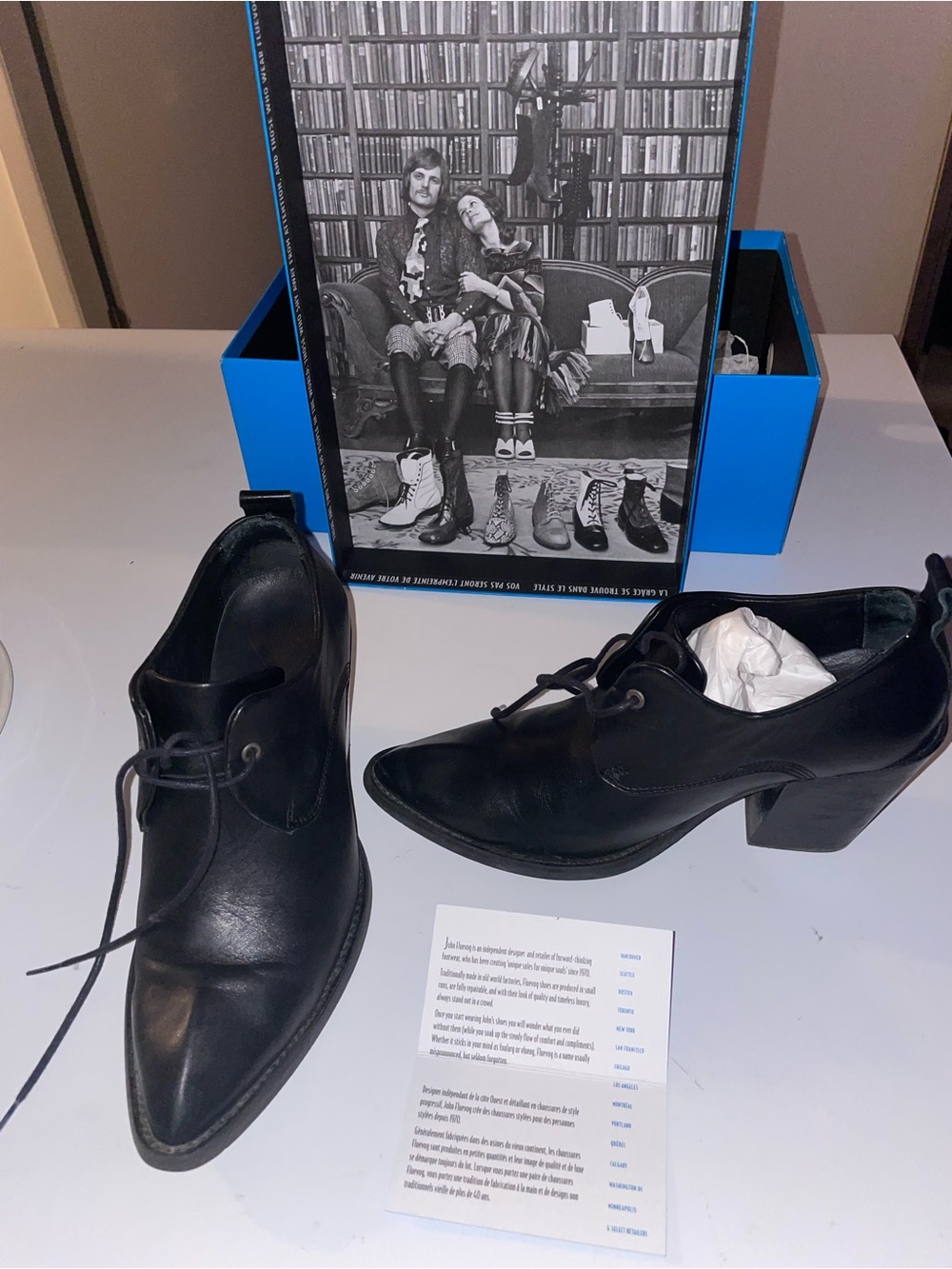 John Fluevog Enterance Room 489 Single Eyelet Shoe Size 6